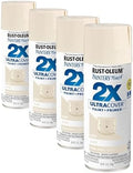 Rust-Oleum 334035 Painter's Touch 2X Ultra Cover Spray Paint, 12 oz, Gloss Ivory (Pack of 4)