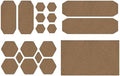 GEAR AID Tenacious Tape Repair Patches – Peel-and-Stick Nylon Gear Patches for Jackets, Tents, Sleeping Bags, Backpacks, and Outdoor Gear – Fix Rips, Tears, and Holes, 19 Various Sizes, Coyote