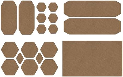 GEAR AID Tenacious Tape Repair Patches – Peel-and-Stick Nylon Gear Patches for Jackets, Tents, Sleeping Bags, Backpacks, and Outdoor Gear – Fix Rips, Tears, and Holes, 19 Various Sizes, Coyote