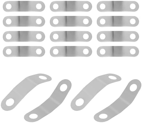 16pcs Pop-Up Clevis Clip, Stainless Steel U-Shaped Spring Clips Replacement for Tub Drain Linkage Assembly Compatible with Danco 34807