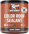Liquid Rubber Color Roof Sealant - Flat & Metal, Light Gray, 1 Quart