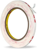 3M Double Sided Tape 1/4''x15.4Ft, White 4950 0.043in Thick Heavy Duty | Foam Tape Waterproof Wall Tape for Hanging Picture Frames Signs, LED Light Strips, Home Office Decorative Trim