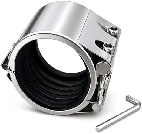 Pipe Repair Clamp,6 inch(158mm-161mm) Stainless Steel Leak Sealer, Heavy Duty Pipe Leak Repair Kit for Metal & PVC Pipes, for Burst & Crack Water Pipe Emergency Maintenance