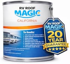 Best RV Roof Coating for RV Roof Repair for California State | Only Product Comes with No Primer Needed - UV Resistant | Apply on All Types of Roofs | 1 Gallon Pail