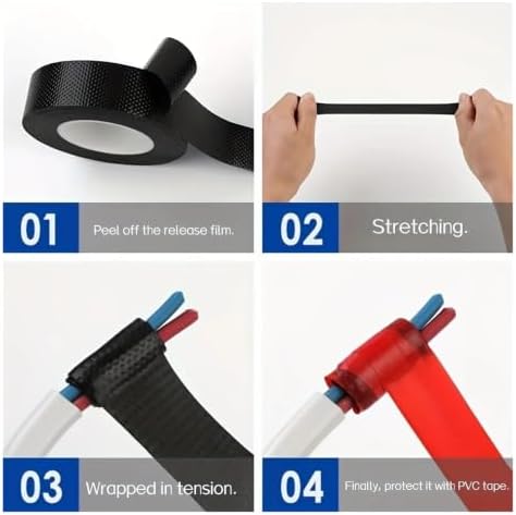 1Roll Silicone Waterproof Rubber Tape,Hose Rescue Plumbers | Duct Tape