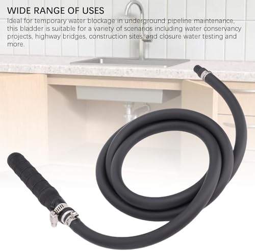 Drain Bubble with Pipe PVC High Elastic Drain Cleaning Bubble Portable Long Lasting Leakproof Drain Blockage Blockage Kit for Bathroom Surfaces Kitchen Sinks