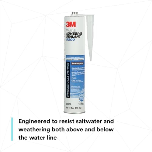 3M Marine Adhesive Sealant 5200, Mahogany, 295 mL Cartridge with Nozzle