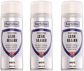 Bartoline Leak Sealer Spray, White, 13.5 oz [3 Pack] - Instant Waterproof Sealant for Pipes, Gutters, Roofs & Cracks Durable, Overpaintable & Weatherproof - 400 ml