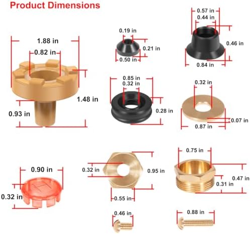 RK-22MH Repair Kit Metal Handle,Outside Faucet,Compatible with Woodford Model 22, Model V22