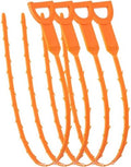 20 Inch Drain Snake Hair Clog Remover Orange Plastic 4 Pack
