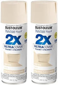 Rust-Oleum Painter's Touch 2X Ultra Cover Spray Paint, Satin Ivory Silk