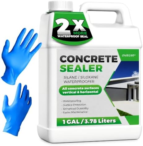 1 Gallon Concrete Sealer, Water-Based Silane Siloxane Penetrating Sealer