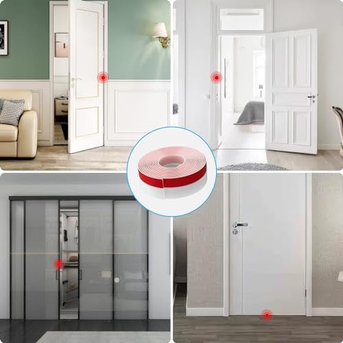 Best Door Weather Stripping Extra Thick 2mm Door Draft Stopper Silicone Seal Strip, Draft Seal Tape for Doors Windows and Shower Glass Gap 2 Inch(W) x 20 FT(L)