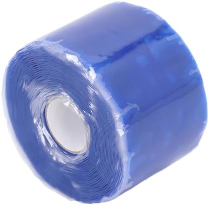 Cosiki Self Fusing Silicone Tape, Black Leak Seal Tape, Pipe Repair Wrap with 2.5mpa Tensile Strength, 50C to 260C, Ideal for Emergency Pipe Repair & Hose Fixation, 1.97inx16.4ft (Blue)