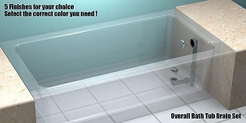 Artiwell 1-1/2" Black Tubular Bath Drain Kit with Tip-Toe Bath Drain Stopper, Touch-Toe Tub Drain, Tip Toe Bathtub Drain Waste and Overflow With Plug and Bathtub Overflow Drain Cover,Oil Rubbed Bronze