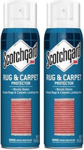 Scotchgard Rug & Carpet Protector, Carpet & Rug Protector Blocks Stains During Fall and Winter Holidays, Fabric Protector Makes Cleanup of Stains from Food Spills Easier, 17 oz (Pack of 2)