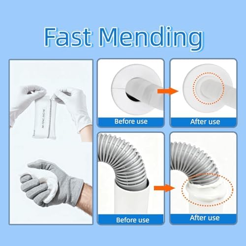 14 Pcs Waterproof Sealant Mastic wall Hole Filler Repair Clay Putty for wall Holes air Conditioner Hole (14 pcs White-B)