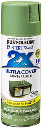 Rust-Oleum Painter's Touch 2X Ultra Cover Spray Paint, Satin Leafy Green