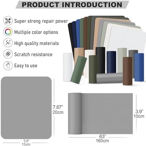 OAZ 3.9 x 63 inch Nylon Repair Patches Nylon Fabric Patch Self-Adhesive Fabric Repair Tape Waterproof Lightweight Outdoor Gear Patch Kit for Down Jacket Clothing Tent Bag (Royal Blue)