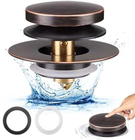 Bathtub Drain Stopper, Tub Plug for 1.5"-1.72" Regular Drains