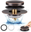 Bathtub Drain Stopper, Tub Plug for 1.5"-1.72" Regular Drains