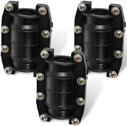 US 3Pcs Pipe Repair Clamp Anti-Impact Water Pipe Leak Repair Clamp Sturdy Emergency Pipe Repair Kit Pipe Repair Fixture Pipe Clamp for Cast Iron Pipes Cement Pipes PVC Pipes PE Pipes(32mm,black)