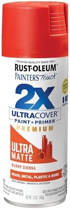Rust-Oleum Painter's Touch 2X Ultra Cover Spray Paint, Burnt Sienna