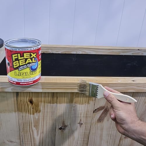 Flex Seal Liquid, Rubber Coating Sealant, Waterproof, Flexible, Breathable, and UV Resistant, Roof Repair, Basements, RV, Campers, Trailers, Marine, EPDM, Masonry, Clear, 1 Gallon