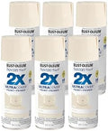 Rust-Oleum 334035-6PK Painter's Touch 2X Ultra Cover Spray Paint, 12 oz, Gloss Ivory, 6 Pack