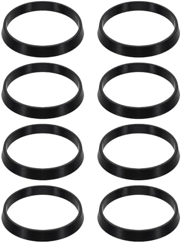 uxcell 8 Pcs Rubber Washers, 40mm/1.57" Rubber O Ring Seals Gasket Washers for 1 1/2 Inch Drain Pipe Sink Drains for Seals Repair Shower Hose Faucet Shower Head, Black