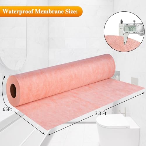 Waterproofing Membrane Band for Shower,Waterproof Membrane Tape-3.3Ftx65Ft