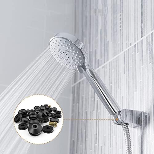 58-Pack Faucet Washer Assortment Kit Rubber Faucet Washers Flat and Beveled Faucet Washers Repair Kit with Brass Bibb Screws for Repairing Faucet Leak