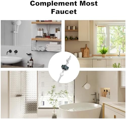 2Pcs Pivot Rod for Sink Stopper Lavatory Pop Up Assembly Replacement Parts Bathroom Faucet Repair Kit with Drain Ball Compatible with PS2673 Durable Pop Up Stopper Repair Accessories