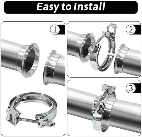 5" Quick Release V Band Clamp Stainless Steel 304 V-Band Bolt Clamp