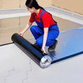 10-100cm Wide Asphalt Waterproof Repair Tape Membrane, Bitumen Roof Roofing Shingles Repair Sealant Tape Protector Underlayment Self-Adhesive Aluminum Flashing Roll for Leaks(1x15 m/3.3x49.2 ft)