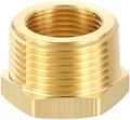 METALLIXITY 1PCS 1" MNPT x 3/4" FNPT Thread Brass Hex Bushing Extension | Brass Pipe Fittings, Tube Adapters Convert for Water Line, Tub Spout/Shower Head