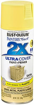 Rust-Oleum Painter's Touch 2X Ultra Cover Spray Paint, Satin Strawflower
