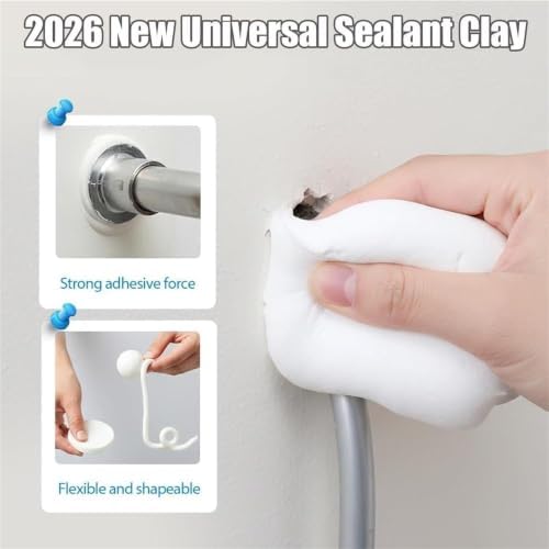 Universal Waterproof Sealant Clay, White Plumbers Repair Putty