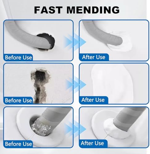 Waterproof Sealant Mastic,Repair Sealing Clay,Quick Mending Mud for Drain Connection,for Holes and Gaps Wall Filler,Air Conditioning Hole Waterproof Seal Putty(6pcs)