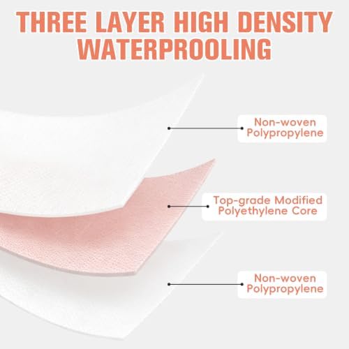 6In x 36FT (18 Sq Ft) Professional Waterproof Membrane, 23.6 Mil PE Shower Underlayment for Small Bathroom Repair