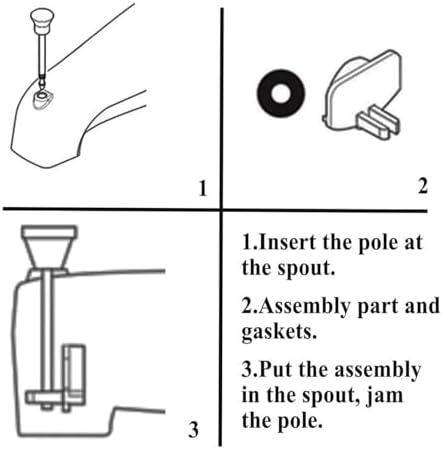 5 Pcs 101237 Cup Seal & Diverter Gate for Moen 3800 Tub Spout