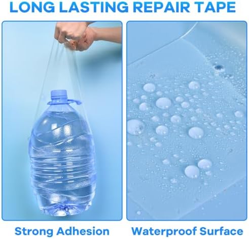 YoleShy Clear Waterproof Tape 4 in X 10 Ft, Rv Awning Repair Tape Weather Resistant Camper Canvas Repair Kit for Fabric, Tarp, Tent, Rv Roof, Versatile