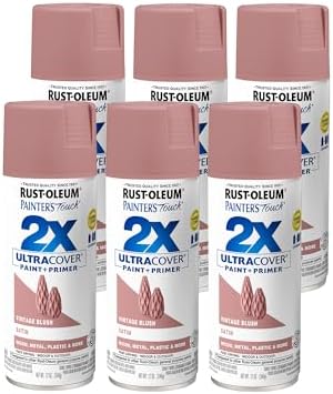 Rust-Oleum Painter's Touch 2X Ultra Cover Spray Paint, Satin Vintage Blush