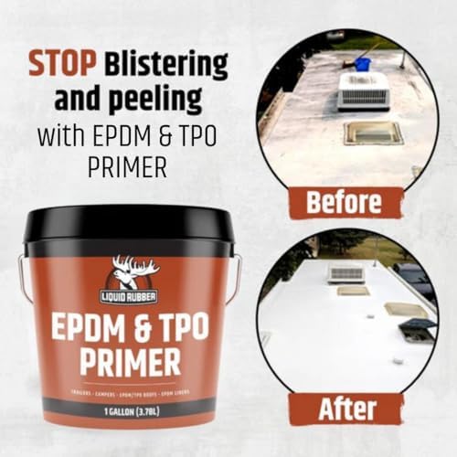 Liquid Rubber EPDM & TPO Primer for RV, Camper & Trailer Roofs, 1 Quart