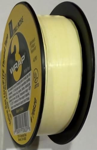 Three Pack - Mill-Rose WRAP 3 Yellow Gas Line PTFE Thread Tape, 1/2 Inch x 260 Inch, Full Density, PFOA Free, UL Listed