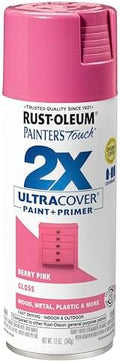Rust-Oleum Painter's Touch 2X Ultra Cover Spray Paint, Gloss Berry Pink