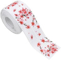 PATIKIL Caulk Tape Waterproof Self Adhesive, PVC Toilet Caulking Sealant Strip Bathtub Caulk Sealing Strip Tape for Bathroom Kitchen Countertop, Red Flowers (1.5 Inch x 10.5 Ft)
