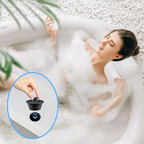 Aluvor Bathtub Stopper Drain Plug Bathroom Tub Plug Sink Stopper 2pcs