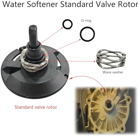 7238468 Water Softener High Flow Valve Rotor Kit for 5 Screw Cover Valves