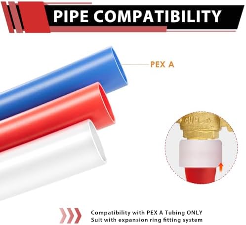10PC EFIELD 1/2-Inch Brass PEX-A Expansion Ball Valve for Pex-A Pipe